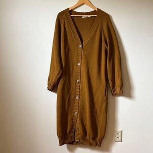 Misha And Puff Brown Cardigan Sweater
